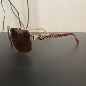 Candies Women's Oversized‎ Sunglasses Metal Leopard Frame Polarized Lens